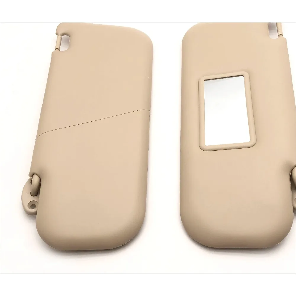 Sunshade Left Right Sunshade Makeup Mirror Beige Color Hatchback Sedan for Chery Fulwin 2