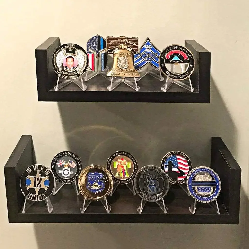 5/10/20Pcs Coin Display Easel Holder Acrylic Stands Small Rack For Display Collection Capsule Challenge Coin Medal Frame Photo