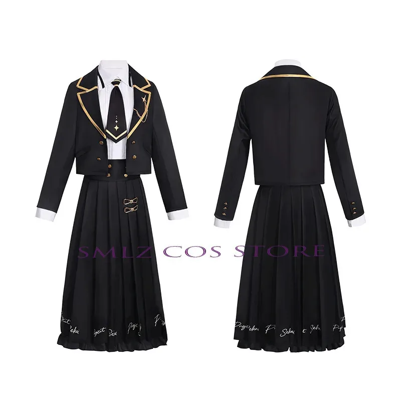 March Card Shinonome Ena Cosplay Anime Project PJSK Sekai Enanan Costume Black Uniform Suit Skirt Party Play Outfit for Woman