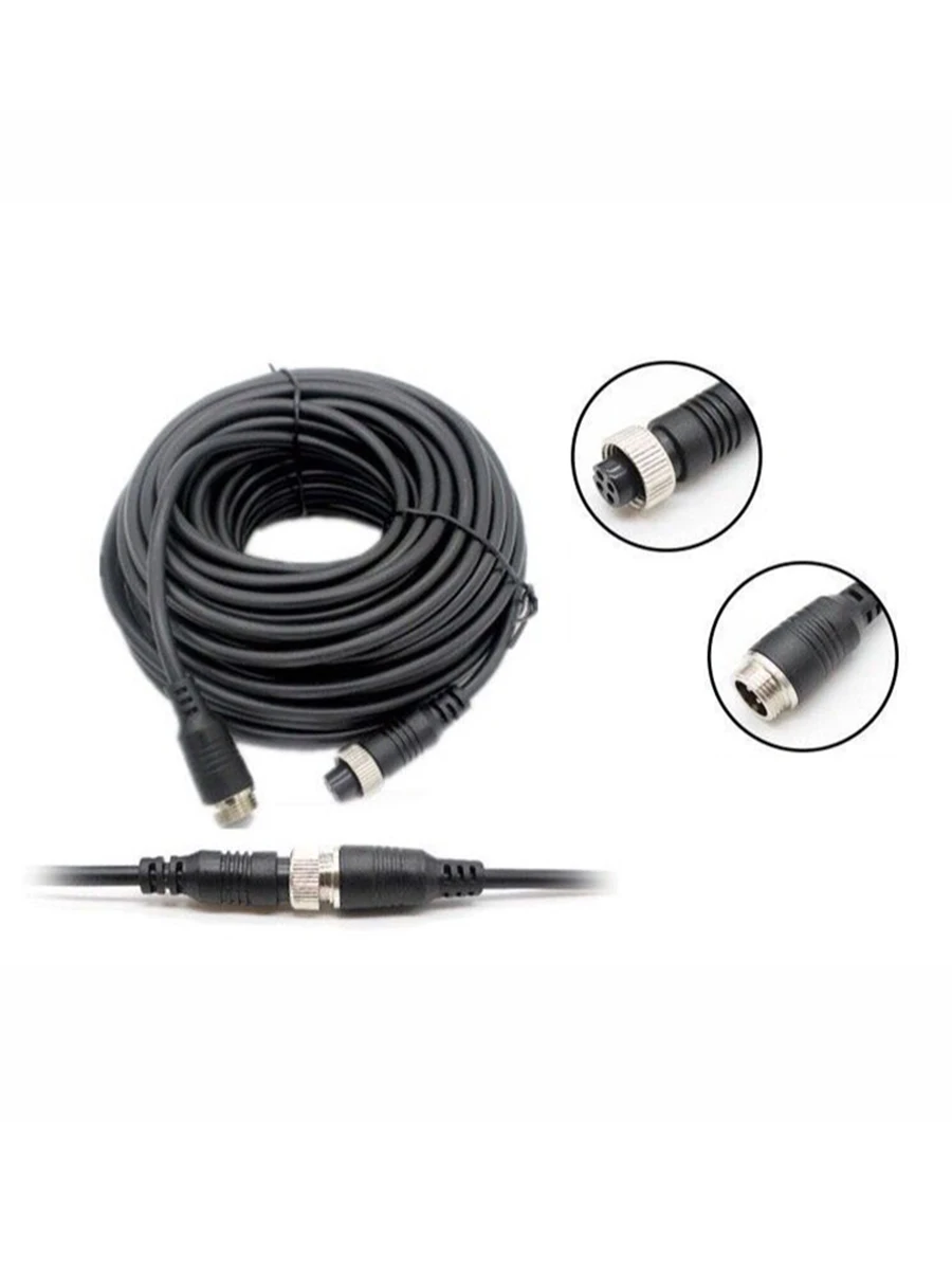 4Pin Male To Female Aviation Car Video Connector Surveillance Extension Cable ,For Car Reversing Camera Camper Trailer