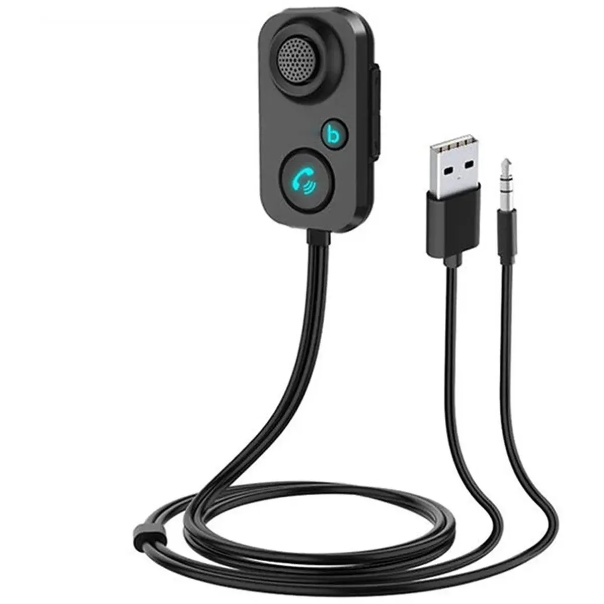 DT89 HOT Bluetooth Receiver 5.1 Audio 3.5mm Wireless Adapter for Hands-Free Car Amplifier Speaker Headphone Bluetooth Receiver