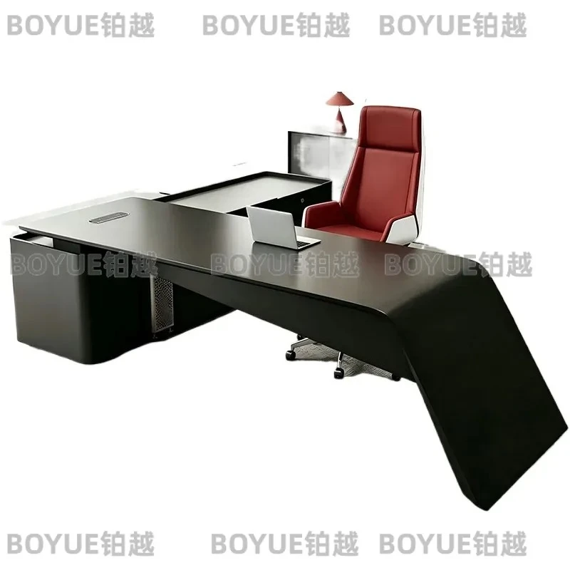 for Boss Desk and Chair Combination Simple Modern Manager Table President Office Furniture Large Executive Workstation