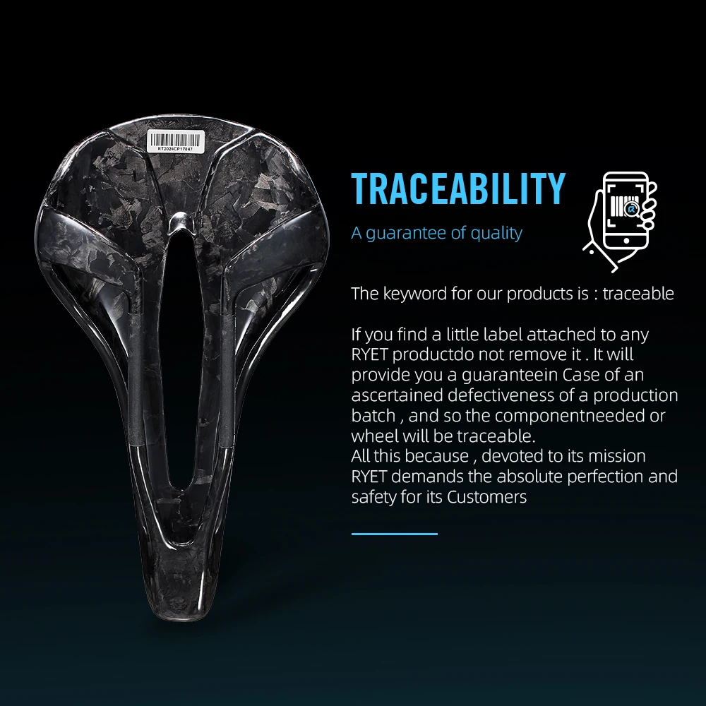 2025 RYET كامل الكربون دراجة السرج 116 جرام خفيفة 7x9 مللي متر الكربون القضبان 245x140 مللي متر ايرو للطريق الجبلية الحصى سباق الدراجات مقعد