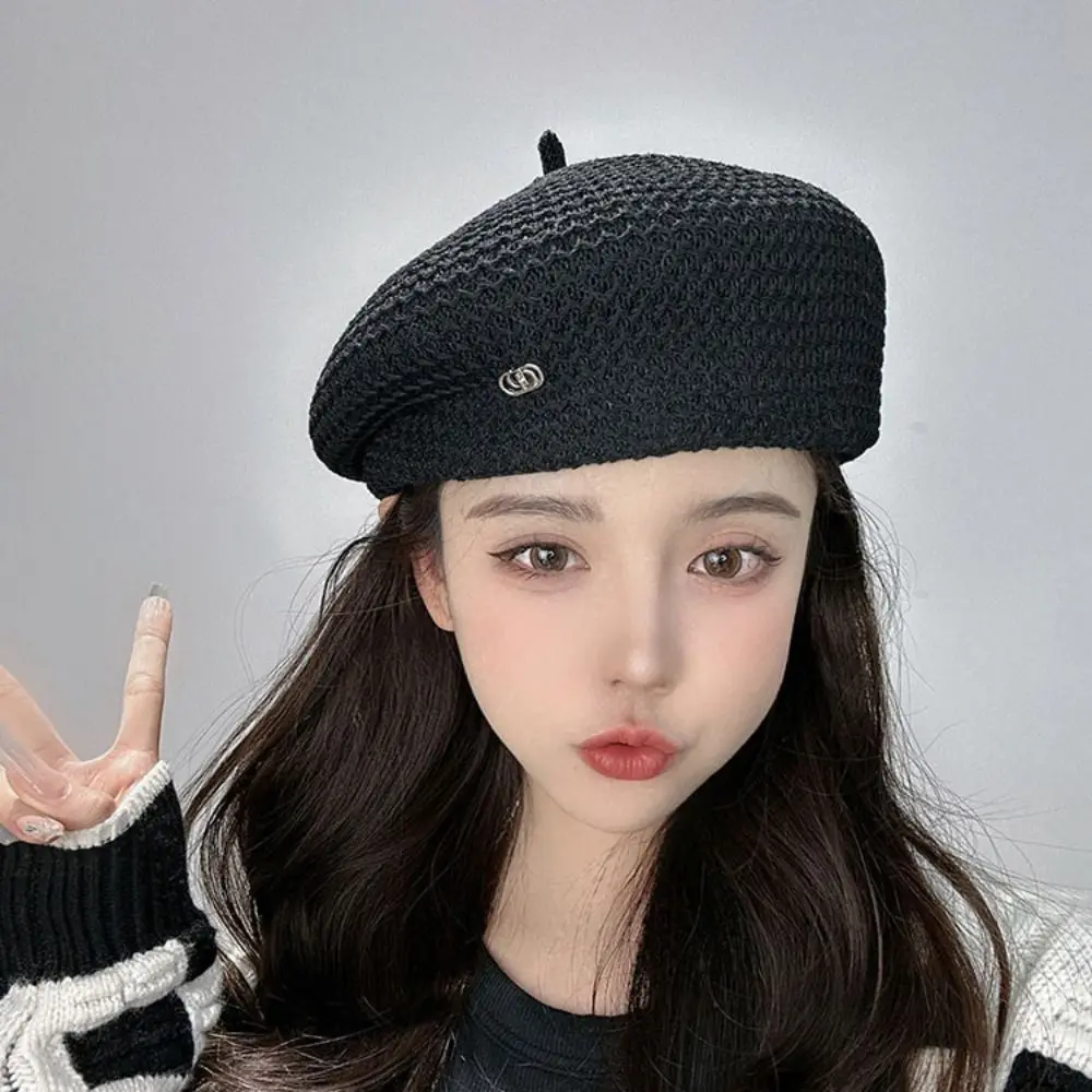 

Personality Y2K Pleated Beret Korean Style Artist Hat Octagonal Hat Painter Cap Newsboy Cap Painter Hat Travel