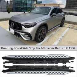 Running Board Side Step Pedals For Mercedes Benz GLC X254 GLC200 GLC260 GLC300 GLC43 2023 2024 2025 2026 High Quality Nerf Bar