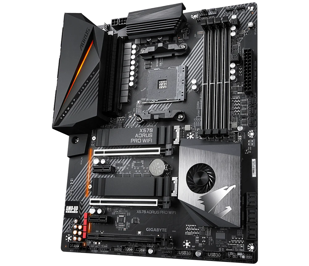 Gigabyte GA X570 AORUS PRO WIFI Computer USB3.0 M.2 Nvme SSD Motherboard AM4 DDR4 X570 Desktop Mainboard