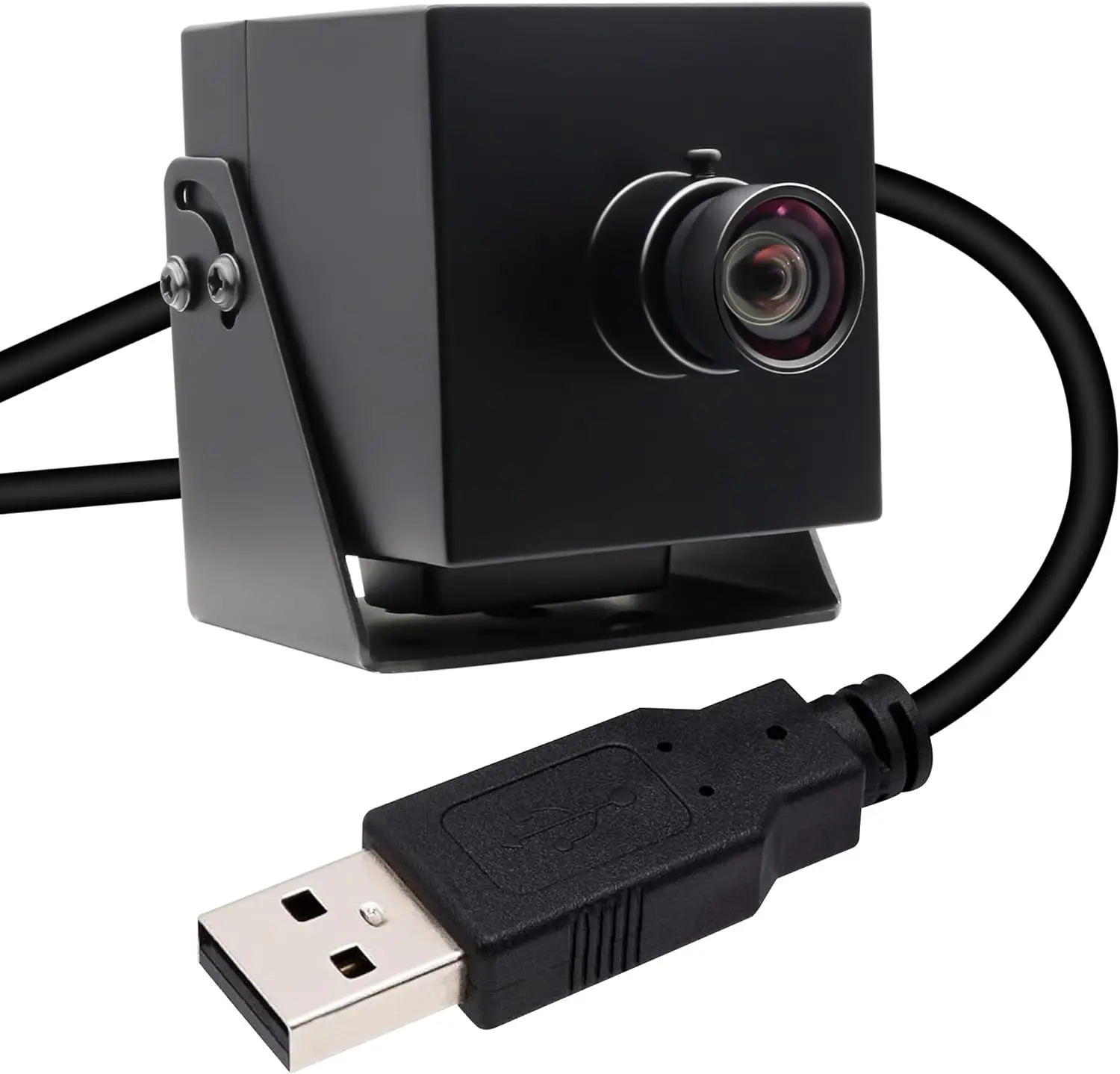 

ELP 48mp Wide Angle USB Webcam Camera with No Distortion Lens Free Driver 4k Webcam 30FPS for Lightburn Camera