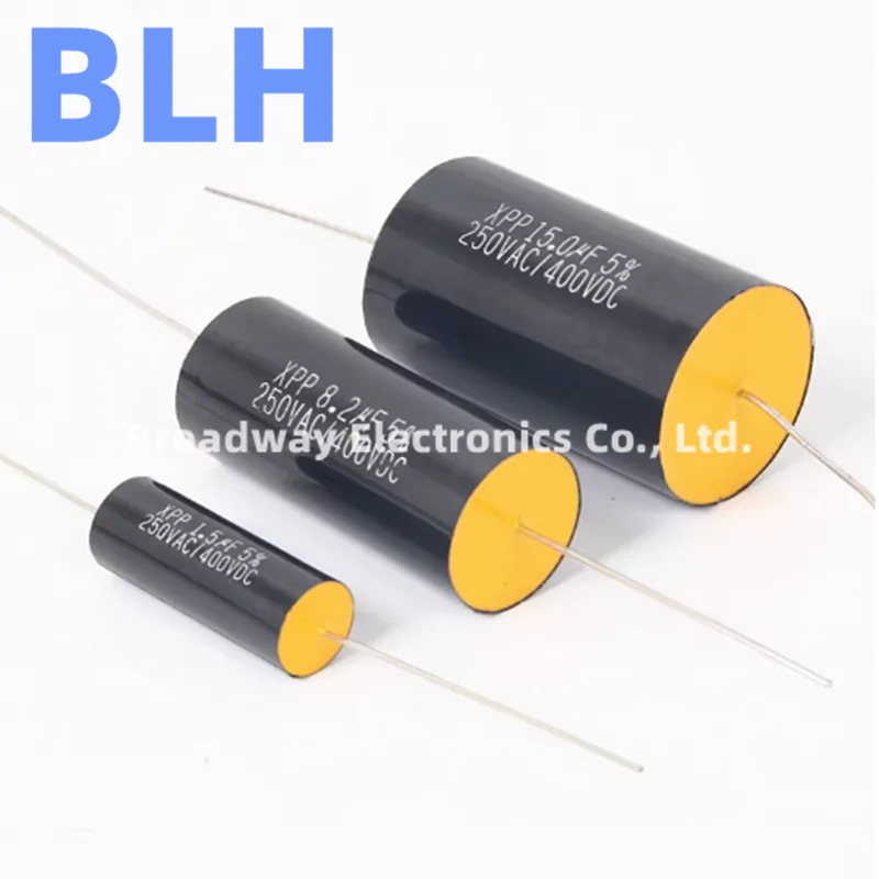 5PCS XPP Non-polar Axial Fever Audio Capacitor 400V 6.8UF 8.2UF 10UF 12UF 15UF 18UF 20UF 22UF 25UF 33UF 47UF