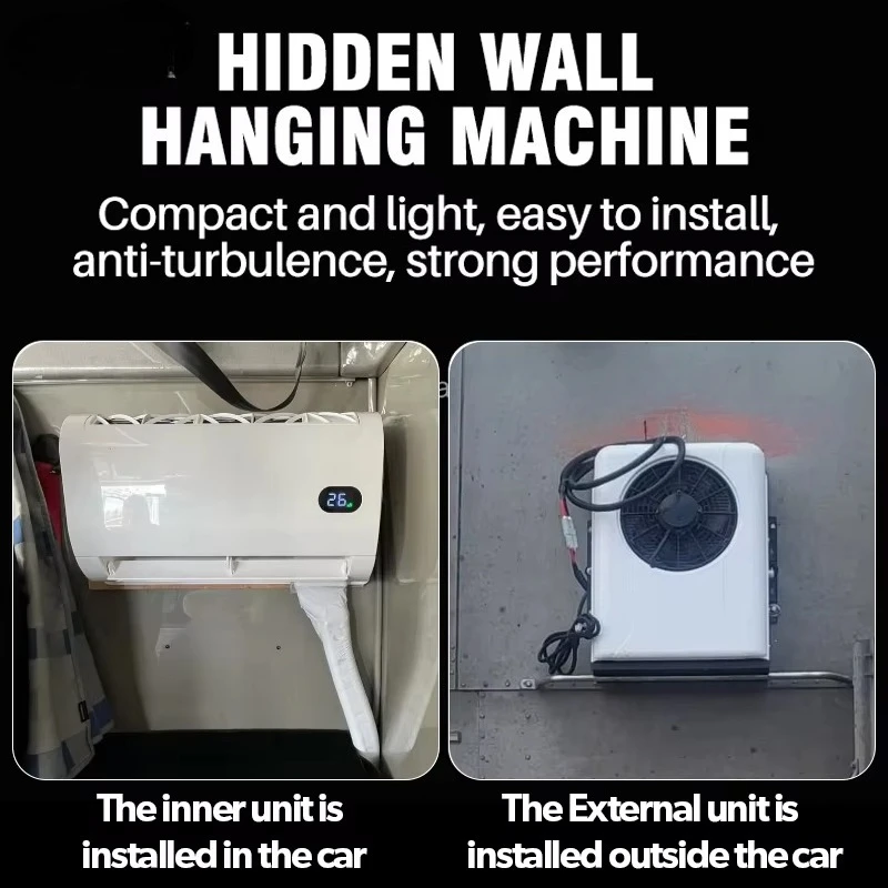 Condizionatore d'aria per parcheggio automatico con unità RV 12V 24V DC per autocaravan roulotte camion