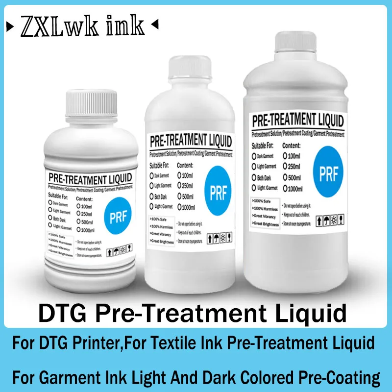 DTG Pretreatment Liquid DTG Primer Pre-Treatment For Textile Ink For DTG Printer Before Printing Fluid(For Light & Dark Fabric)