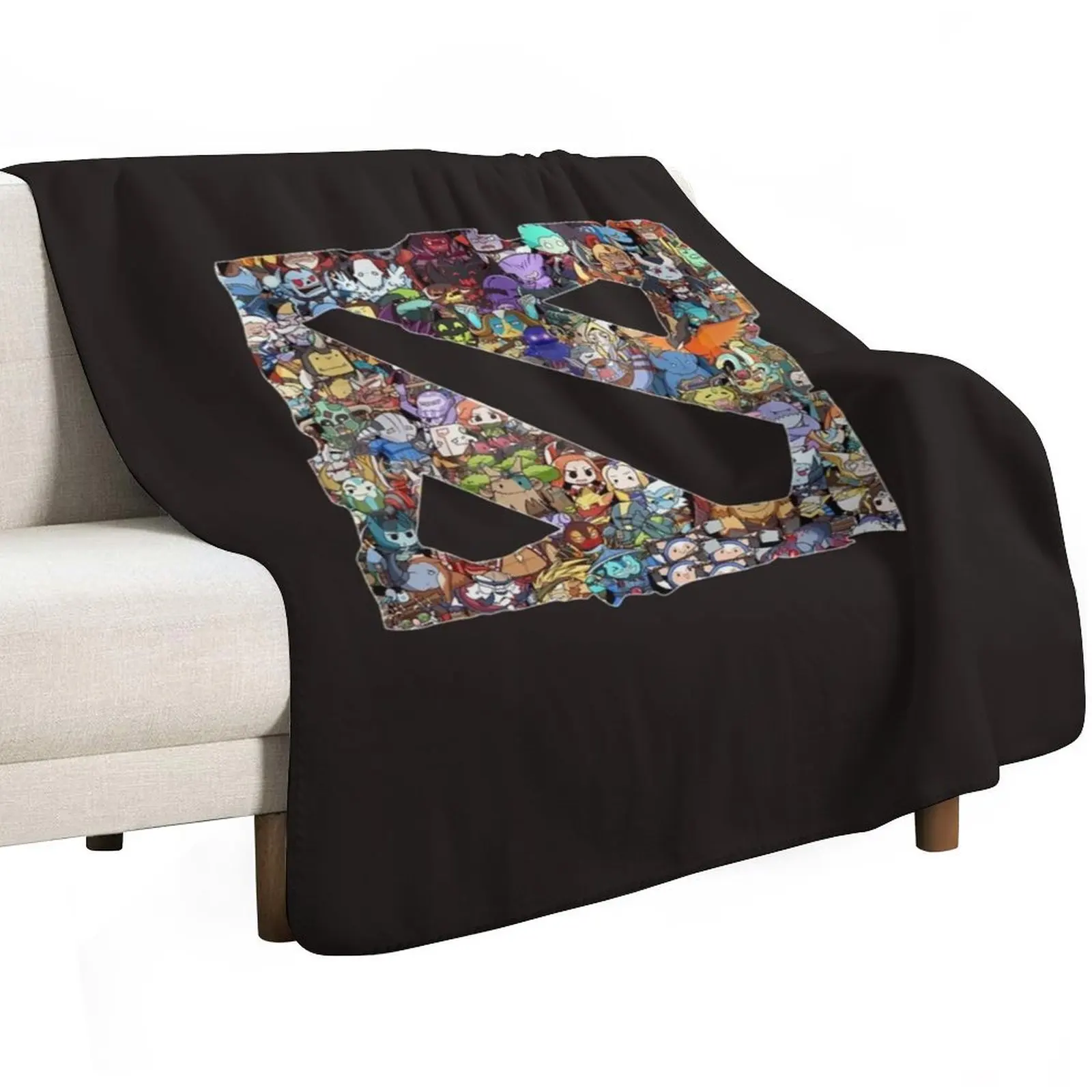 all heroes in dota 2 logo, dota, dota 2, hero, thunder predator rtz, nigma, og, secret, eg, funny Throw Blanket Bed Blankets