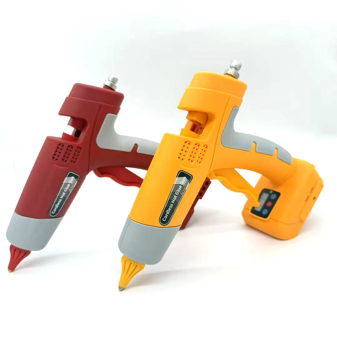 

DIY Electrical Repair Tool 100W Cordless Handheld Hot Glue Gun for Makita/Bosch/Milwaukee/DeWalt/Ryobi 18V/20V Lithium Batteries