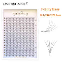 Lashprofessor 8–15 mm vorgefertigte Volumenfächer 3D/6D/8D/14D Sharp Narrow Base Lash Promade Russian Pointy Stem Wimpernverlängerung Zilien