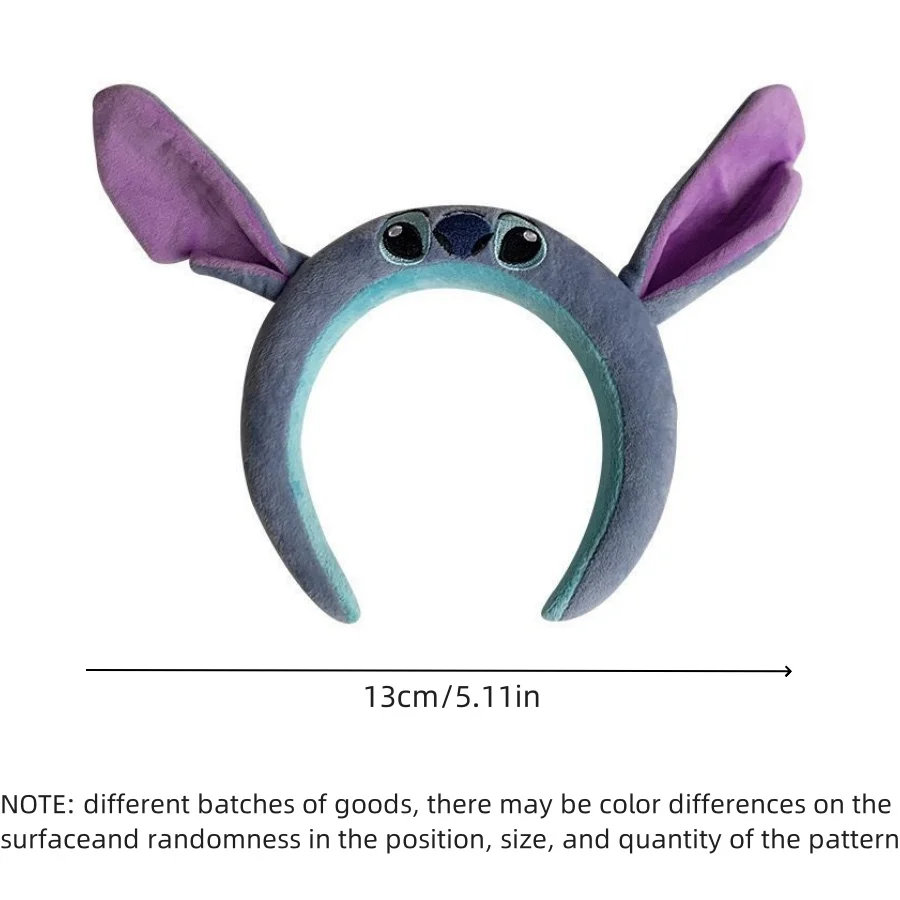 Diadema de felpa con puntadas encantadoras, aro para la cabeza con puntadas de dibujos animados de Anime, adecuado para mujeres, tocados de fiesta, 1 ud.