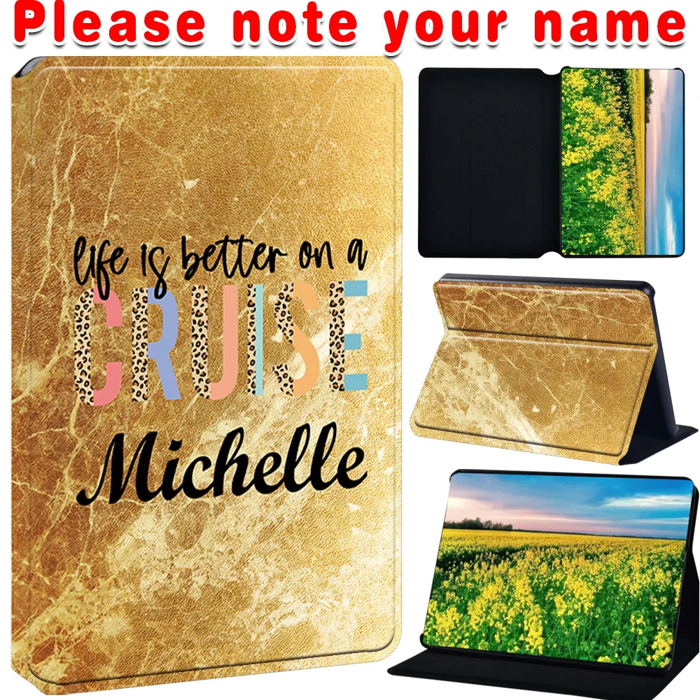 Customized Name Stand PU Lether Case For Amazon Kindle Paperwhite 1/2/3/4/5 /Kindle 8th Gen/Kindle 10th Gen/Kindle 11th Gen