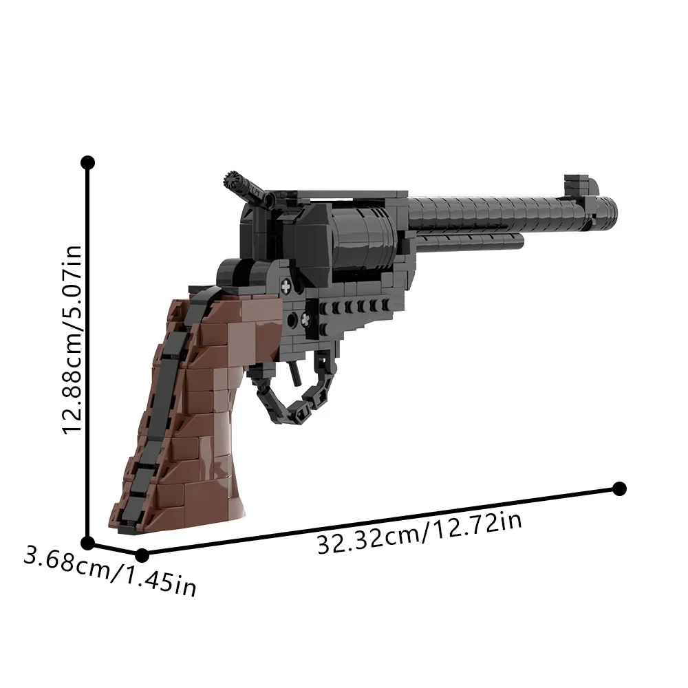 Gobricks MOC コルツモデル 1873 キャバリアリボルバービルディングブロックモデル創造性ピストルレンガ diy 組み立ておもちゃ子供のギフト