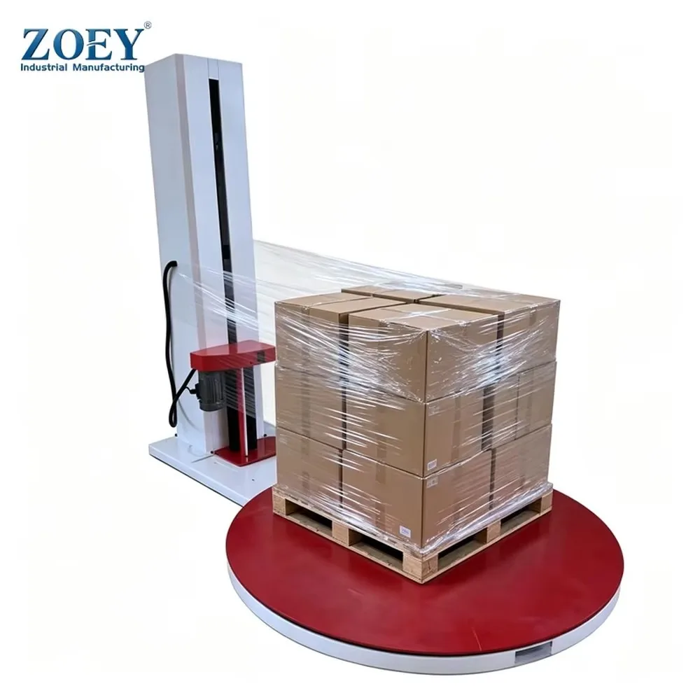 Automatic Turntable Pallet Wrapping Machine Stretch Film Winder Warehouse Cargo Packaging Efficient Durable Easy