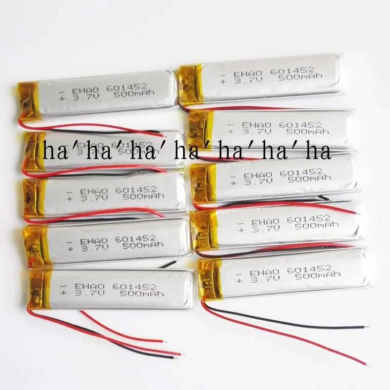 Batteria ricaricabile Lilo da 10 pezzi da 500 mAh per MP3 MID DVD GPS Bluetooth 601452