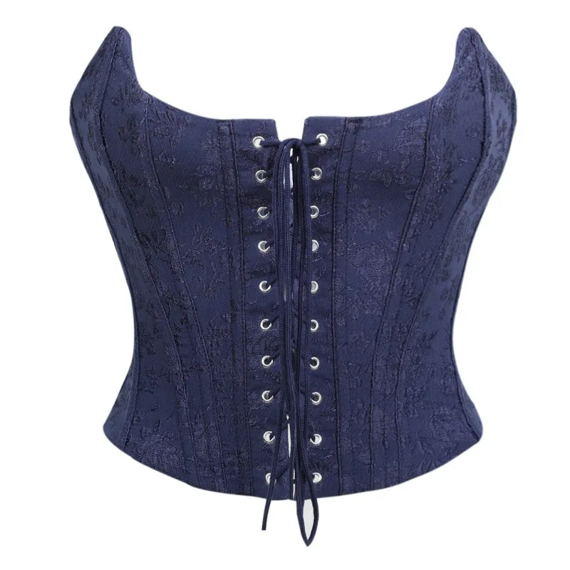 

Готический стимпанк женский корсет винтажный топ на шнуровке сексуальный тренажер для талии плюс размер бюстье с завышенной талией корректирующее белье