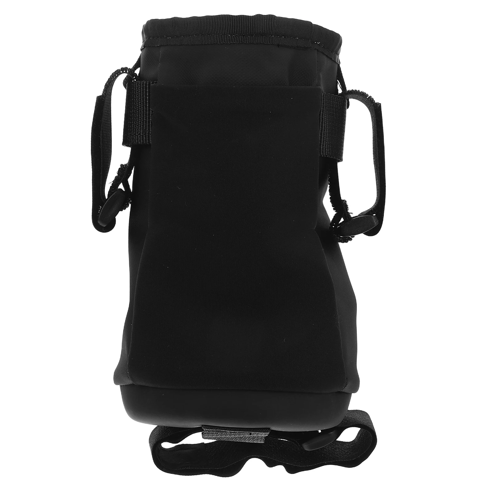 

Handlebar Water Bag Bike Cycling Mountain Pu Waterproof Bike Handlebar Kettle Bag Insulated Pouch Side Phone Pocket Black