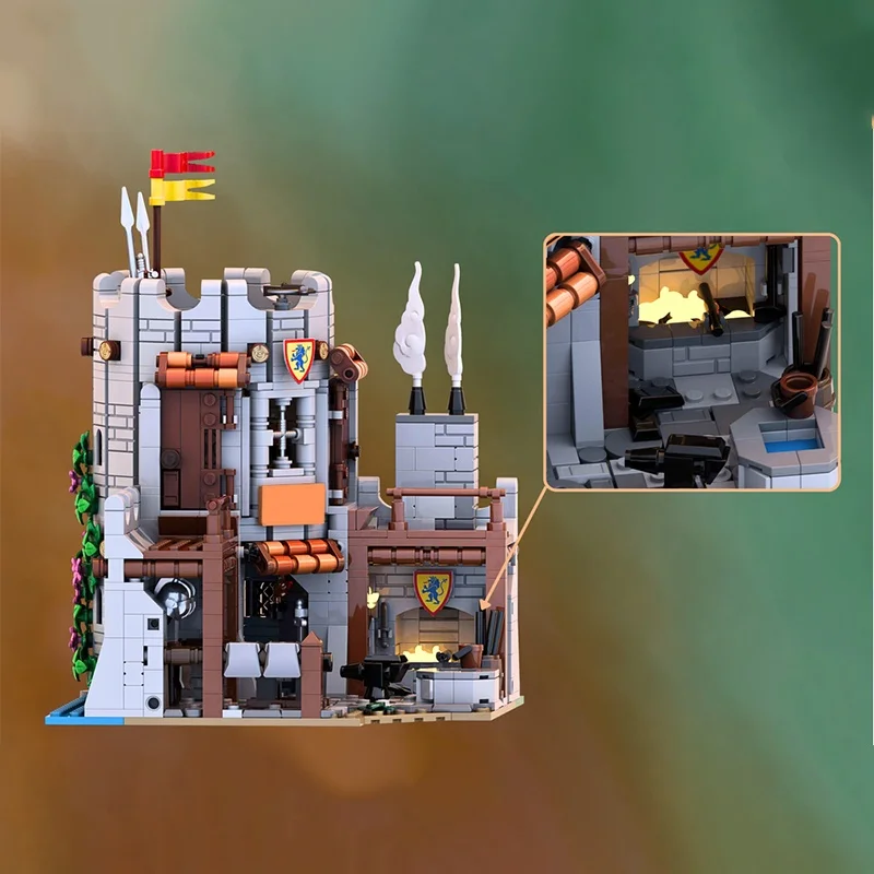 1192 قطعة MOC الحرس برج القلعة سلسلة رقم 7 الأسد نموذج اللبنات تجميع لعبة فكرة التعليم هدايا عيد الميلاد هدايا عيد ميلاد الاطفال #2