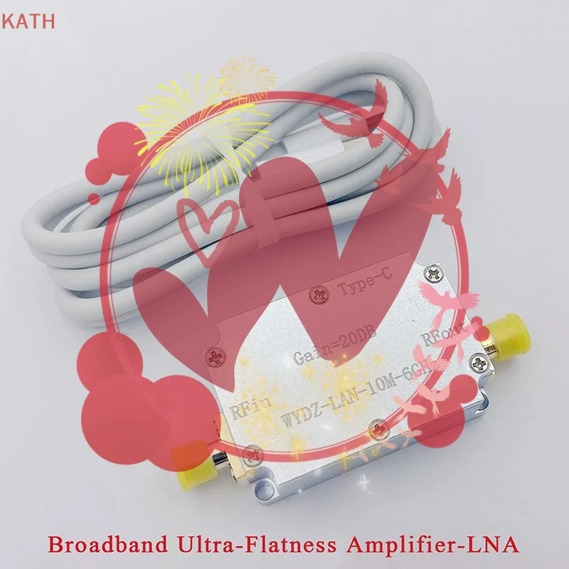 

Усилитель-приемник 20 дБ, 10 МГц-6 ГГц, LAN, с высокой равномерностью, для передачи изображения с дронов, HackRF One, GPS, радио, FM