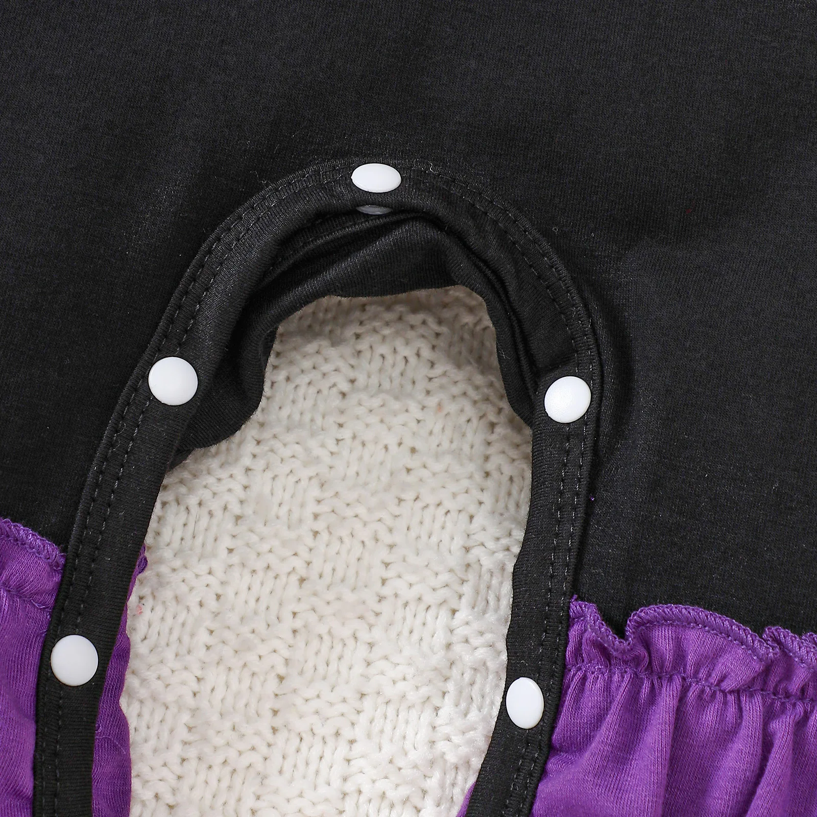 0-18M Tute per bambini Costumi per feste di Halloween Manica lunga Fantasma Ricamo Volant Flare Tuta Ragazze Ragazzi Homewear Vestiti