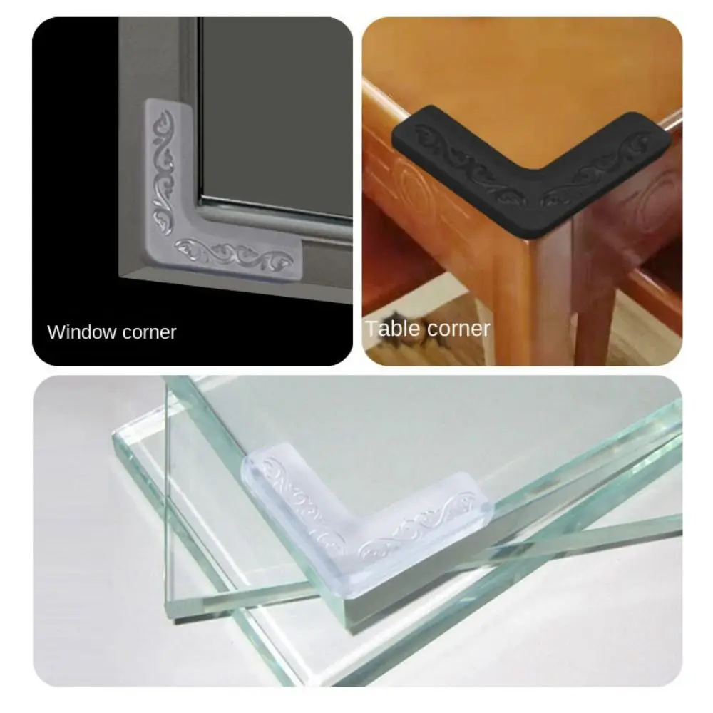 Window Protective Sleeve Right Angle Pasted Inside Window Opening Protection Soft Practical Security Cushion Desk Table Corner