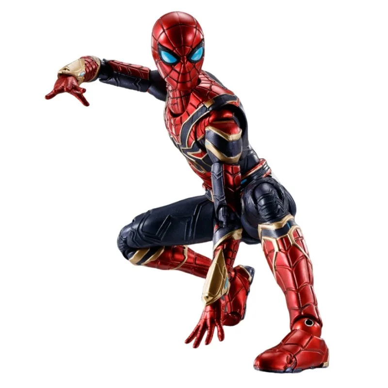 متوفر في المخزون بانداي الرجل العنكبوت الأصلي: لا طريقة المنزل أنيمي الشكل SHF الحديد العنكبوت السلع النهائية نموذج المفاصل لعبة المنقولة تحصيل #4