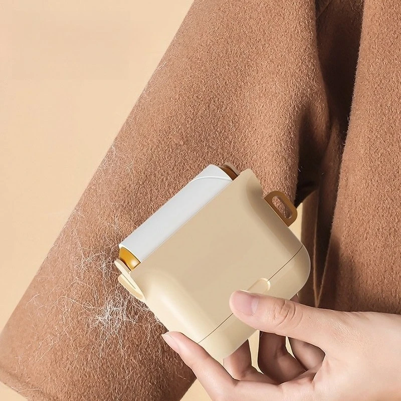 Mini Lint Roller with Replaceable Paper - Portable Pet Hair Remover - for Home Car Sofa Furniture - Strong Adhesion Lint Remover