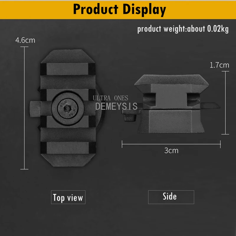 قضبان توجيه جانبية للخوذة التكتيكية ، خوذات سريعة قابلة للتعديل ، محول تثبيت ، درجات ، الصيد الخارجي ، لعبة الحرب ، ملحقات الخوذات #3