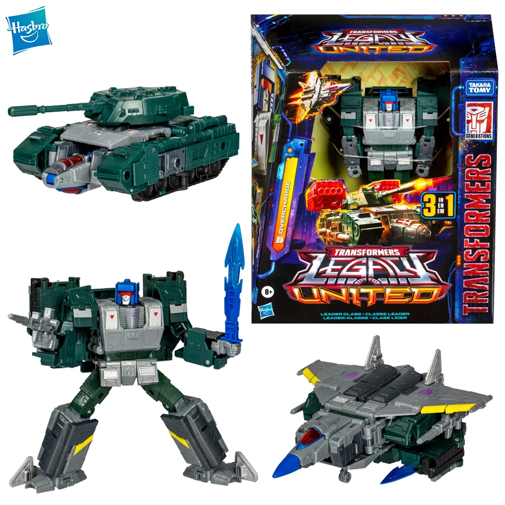 

[In-Stock] Hasbro Transformers Legacy United Overcharge 19cm Leader Class Collectible Anime Action Figure Nice Robot Model Toys