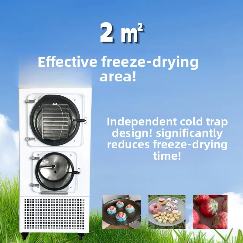 Multifunctional Household Freeze Dryer Vegetable Fruit Pet Food Vacuum Freezing Commercial