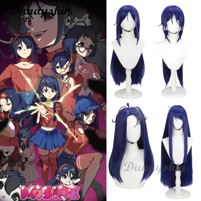 

Kind/Sleepy Mita Мита Cosplay Costume MiSide Crazy Mita Wig 55-95cm Hair Heat Resistant Halloween Party Anime Wigs+Wig Cap