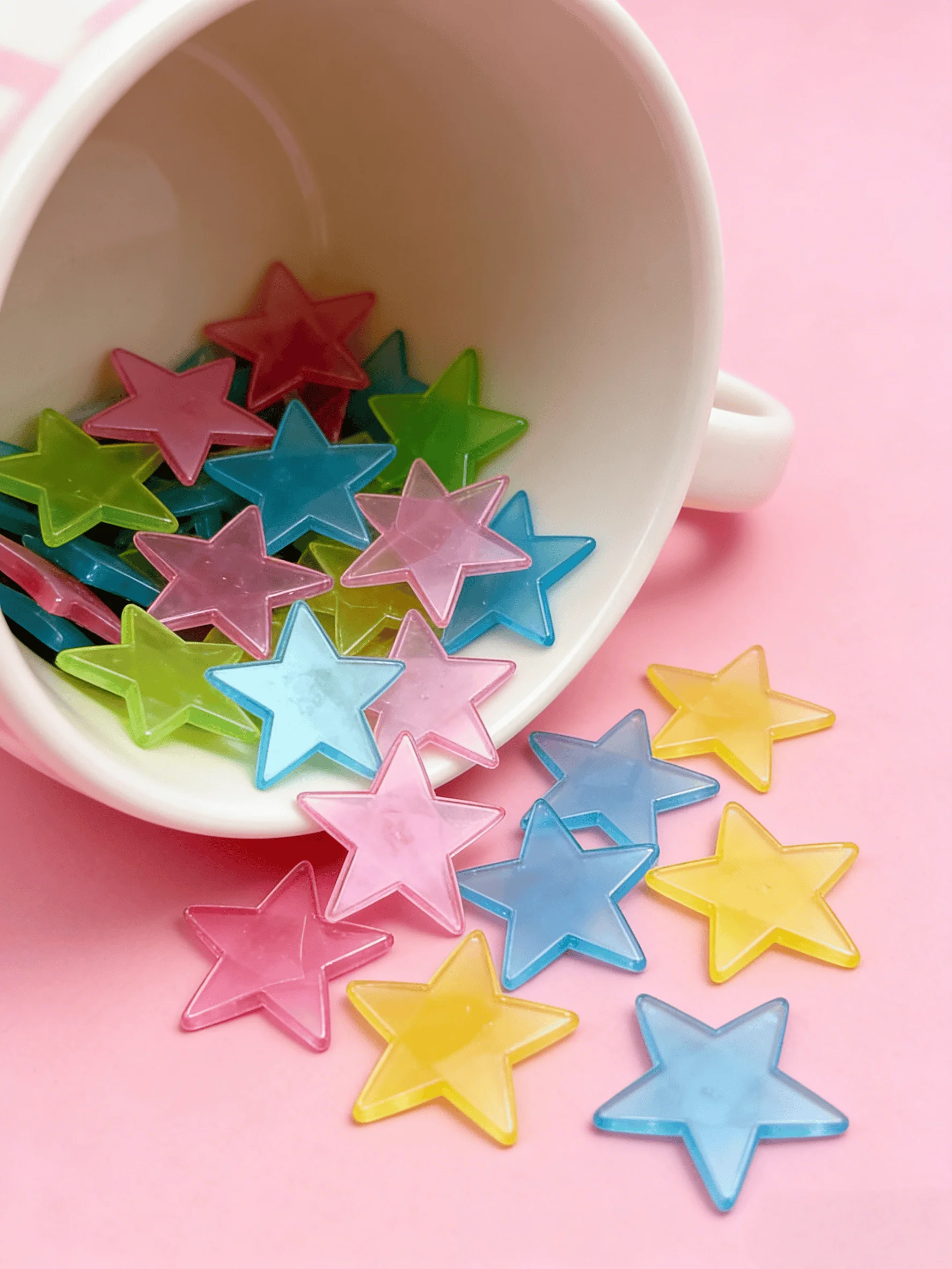 100pcs Fluorescent Glow Star Stickers - Wall Ceiling Decor to Turn Bedrooms Into Shining Night Skies