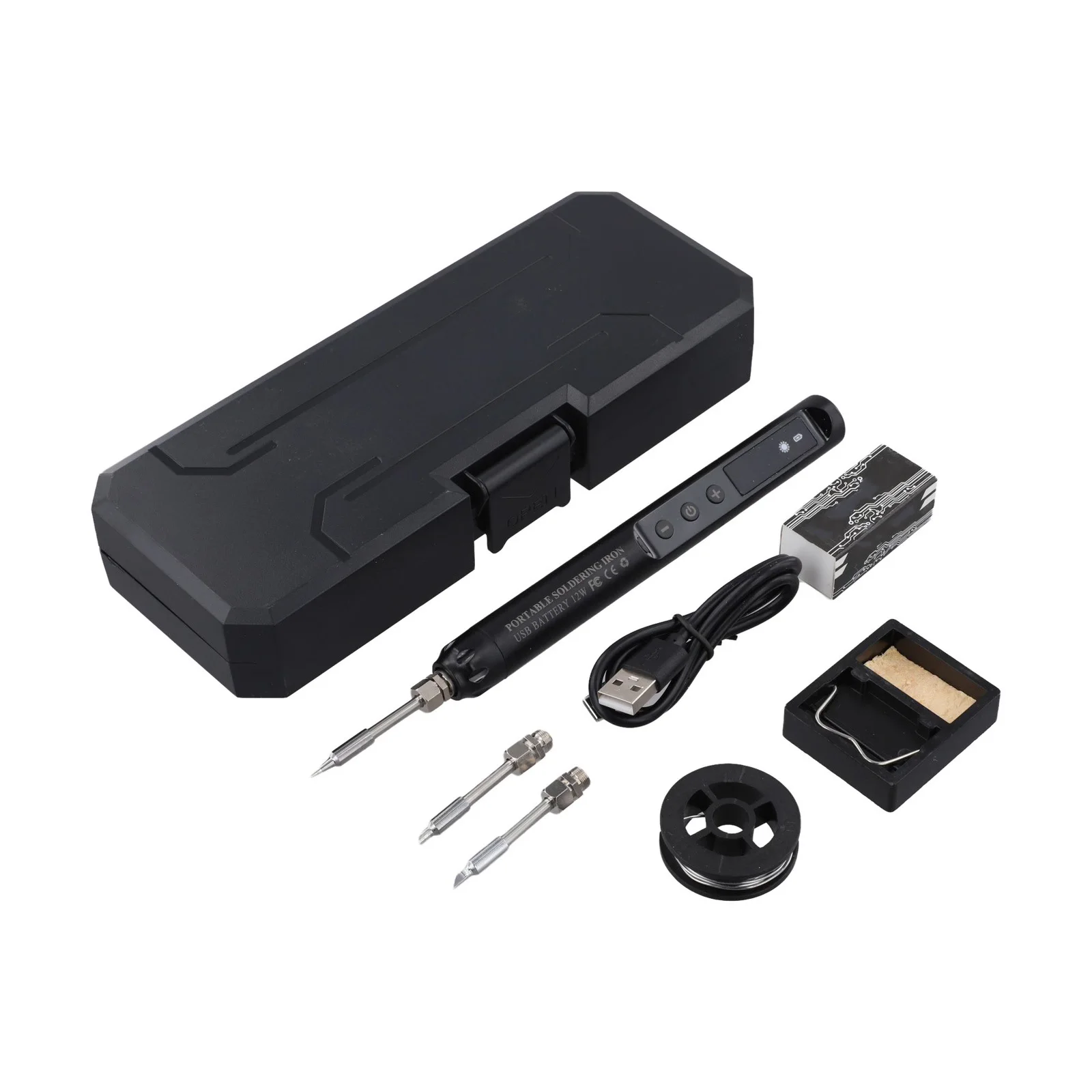 USB C Rechargeable Soldering Iron Set Digital Temperature Control 3 Tips For Circuit Board Fix Phone Component DIY Craft Tool