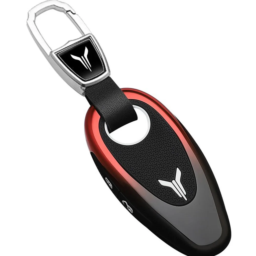 Porte-clés en alliage de zinc pour Voyah Free Free+ Courage Voyage Filter SUV, 3 ou 4 boutons, coque de protection pour télécommande, porte-clés