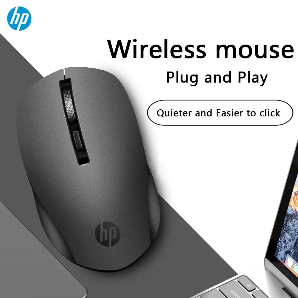 HP S1000 PLUS Wireless Silent Mouse Optical Portable Mini Mute Button Mice for Computer Notebook Laptop PC