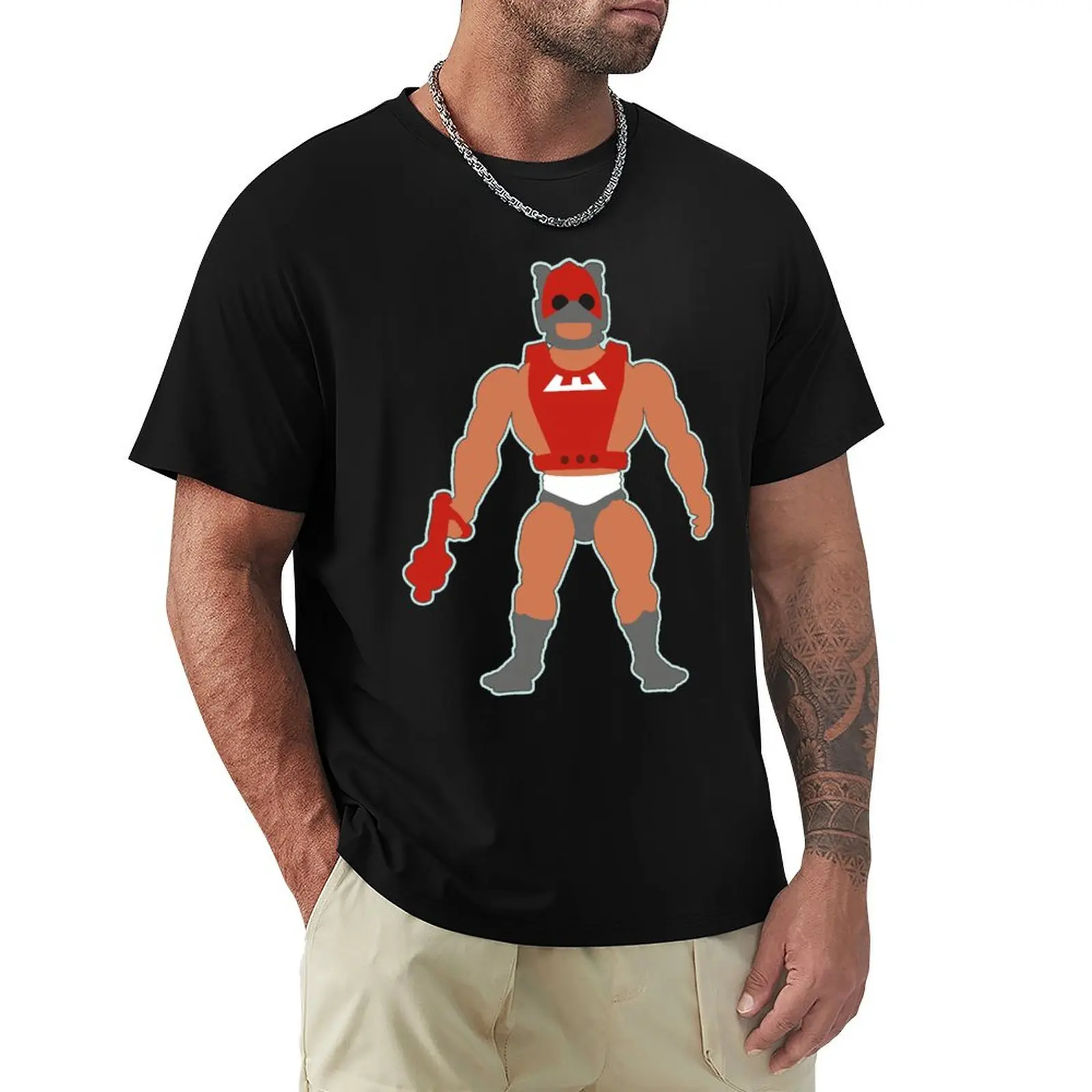 Cosmic Enforcer Plain shirt and stickers T-Shirt Breathable Sportswear T-Shirt for Men