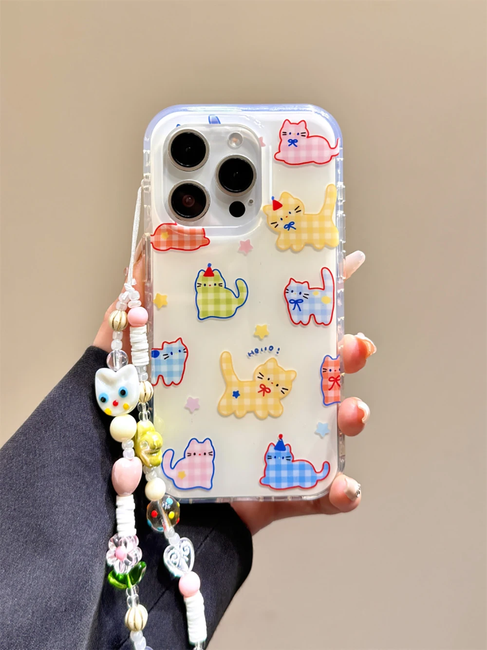 

Cute Cat Animal Phone Case for IPhone 13 Funda IPhone 14 15 16 Pro Max 15pro 14pro Lovely Kitty Silicone Soft Protective Cover