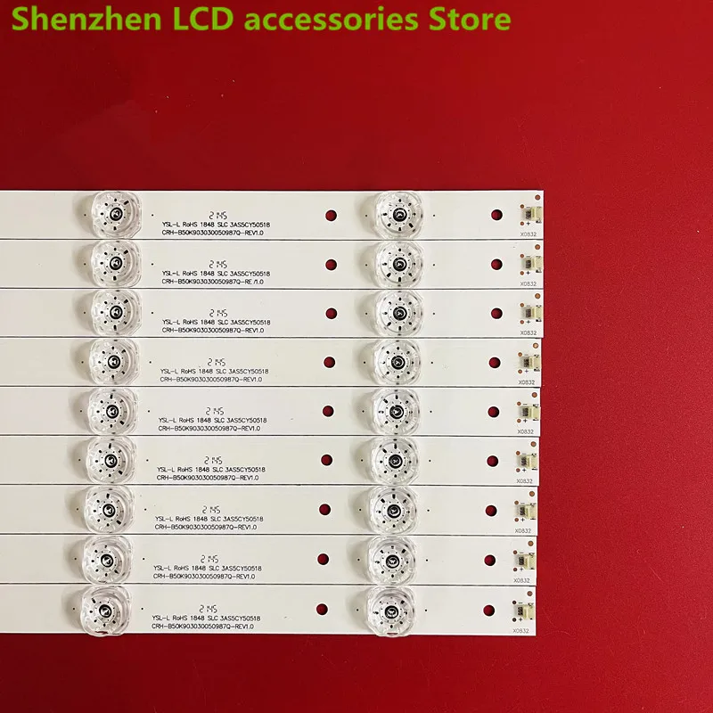 ل Haier 50K90 ضوء بار CRH-B50K903030050987Q الخلفية CRH-B50K5230300509715 50.2 سنتيمتر 3 فولت 5LED 100% جديد