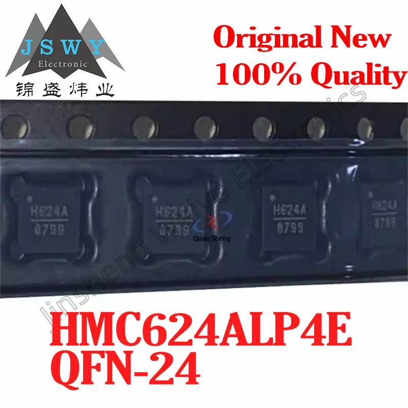 

(1/5 PCS) HMC624ALP4E H624A QFN-24 6-bit digital attenuator. Brand new and original. Fast shipping. Electronic original.