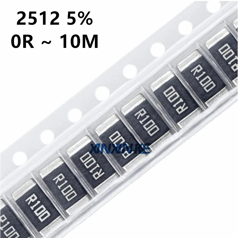 50 sztuk 2512 5% 0R ~ 10M rezystor z chipem SMD R001 R010 R100 R020 1R 10R 100R 1K 10K 100K 1M 1.3 2.2 4.7 7.5 12 8.2 39 56 62 110 ohm