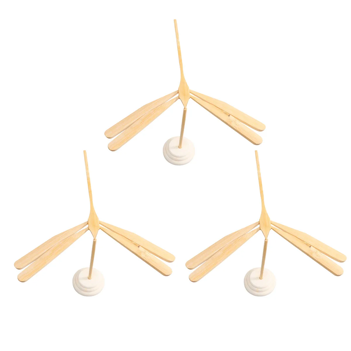 3 Stück Bambus-Libellen-Spielzeug, handgefertigt, DIY-Balance-Dekorationen, stilvolles Kunsthandwerk, hochwertiges Material, leicht, nicht für Kinder unter 3 Jahren
