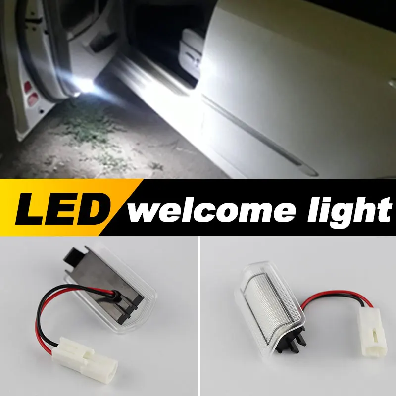 Canbus LED Footwell Under Door Courtesy Light For Lexus IS ES LS RX GX LX GS Toyota Camry Highladner Land Cruiser Avalon Prius