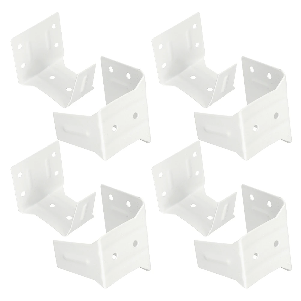 

8 Pcs White Metal Blinds Installation Code Mini Brackets Replacement Parts Accessories Holder for Windows Curtains Hardware