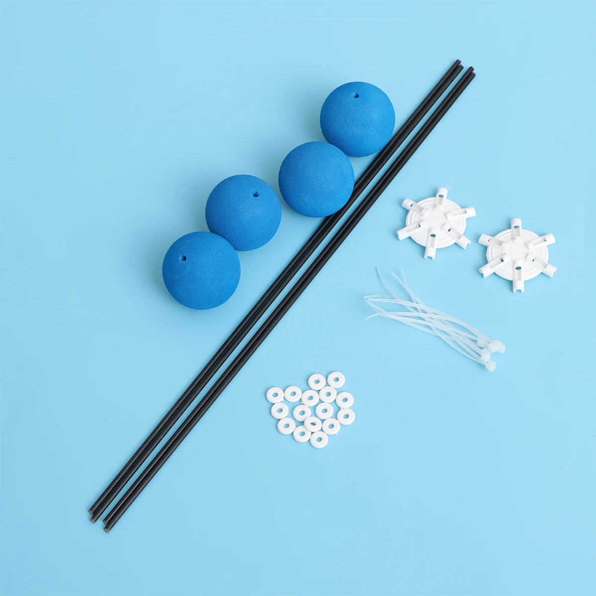 

4 шт., оптоволоконная стойка для радиоуправляемого вертолета, жесткая пластиковая губка, легкий стабилизатор для начинающих