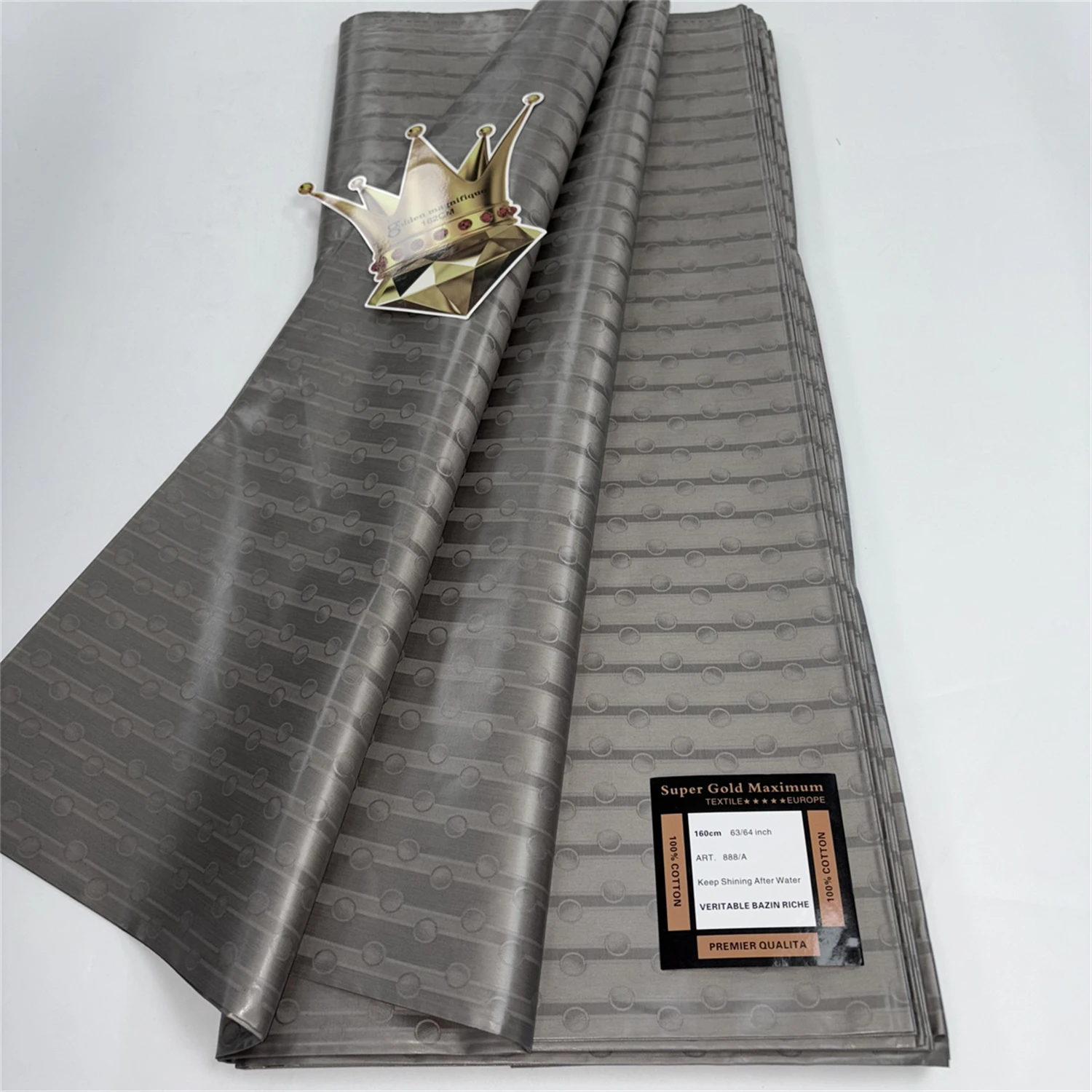 

5-метровая парфюмерная африканская парчовая ткань Bazin для платья, 100% хлопок, команда Bazin Riche Brode, жаккардовый материал для шитья одежды