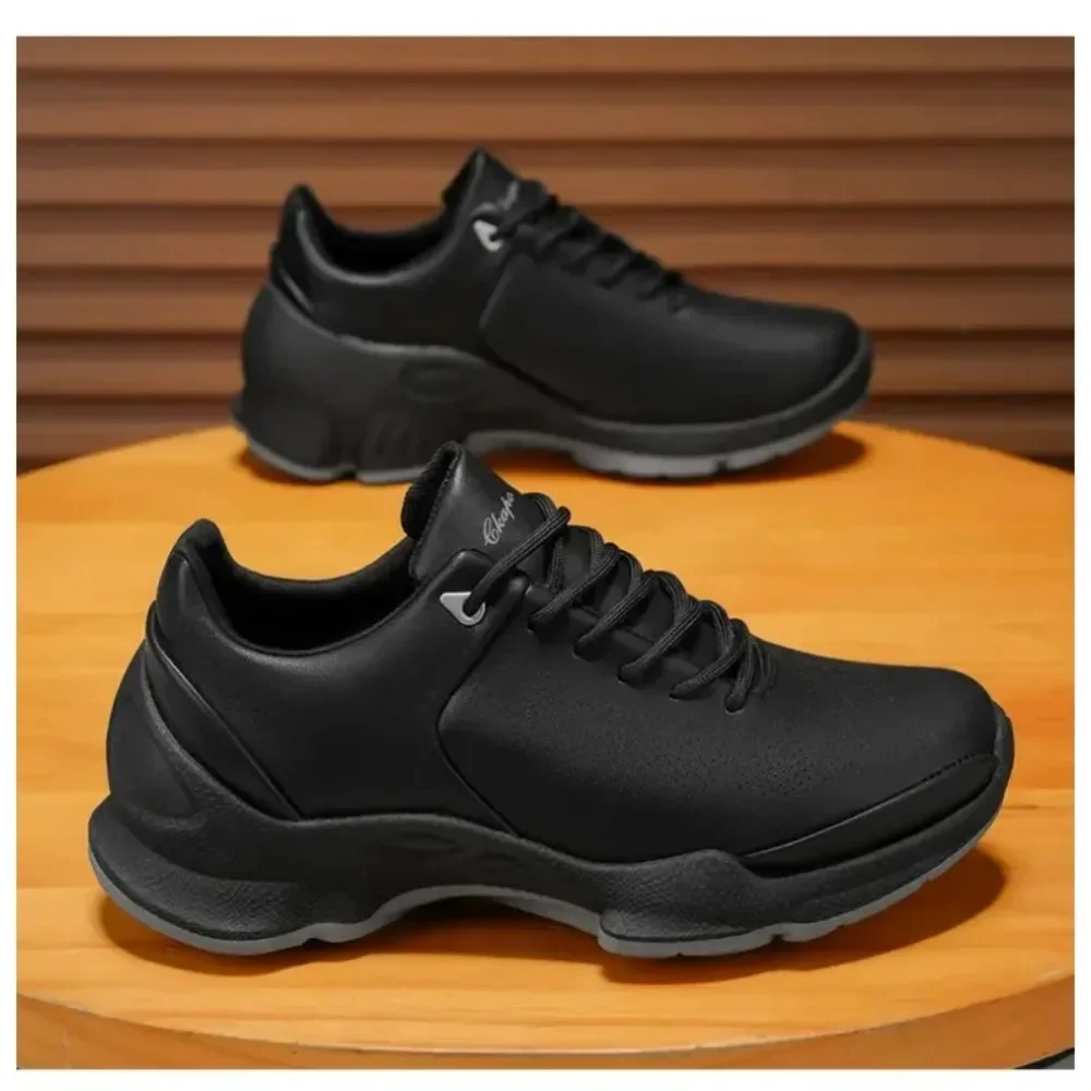 Универсальные кожаные мужские кроссовки, новая трендовая повседневная обувь, Нескользящие мужские кроссовки для отдыха, спортивная обувь для прогулок, уличная обувь