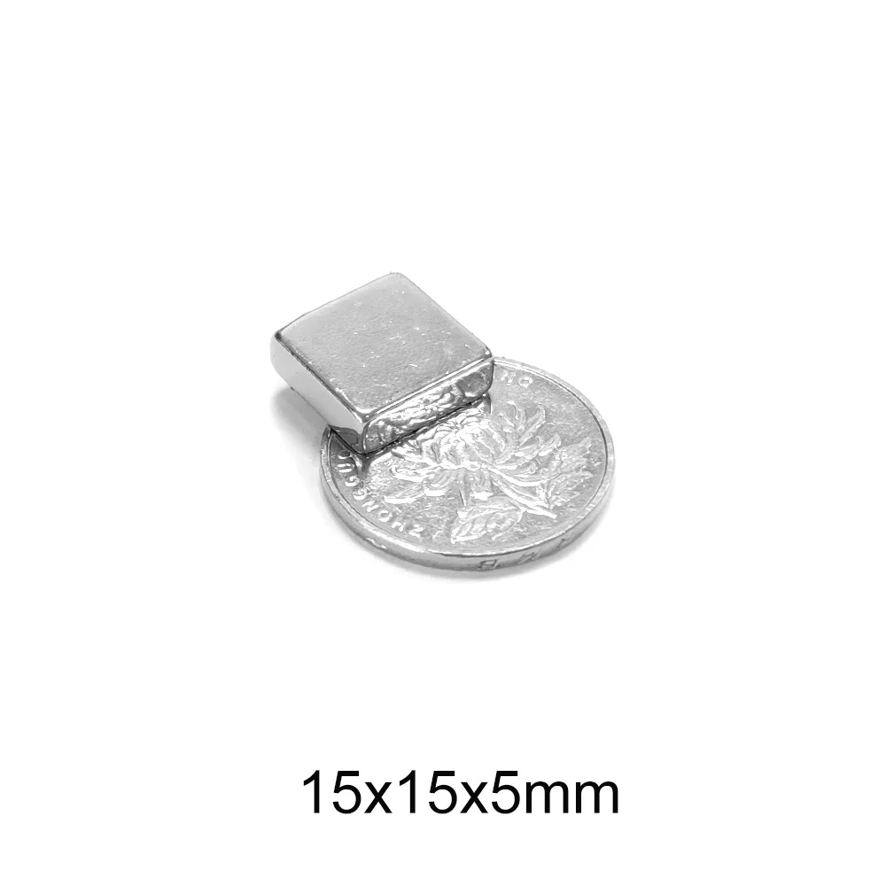 15X15X5 mm Block Powerful Magnet 15*15*5 mm For Home Refrigerators, Offices DIY 15x15x5mm Strong Magnet